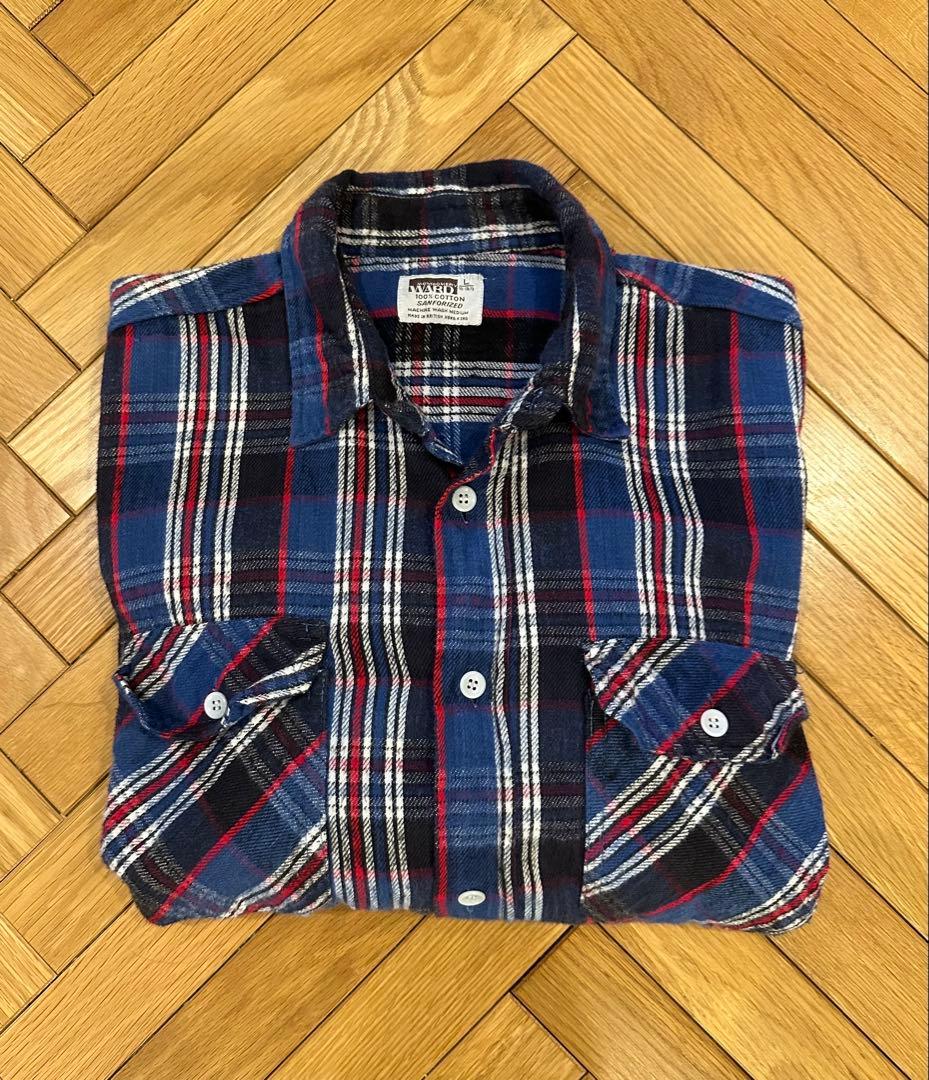 60s ビンテージネルシャツ　ヘビネル　好配色