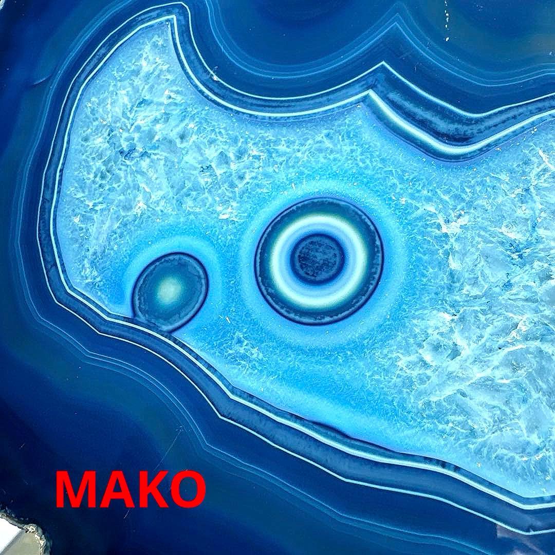 M1821☆ブルー瑪瑙原石5.0Kg☆天然石　原石☆N51010