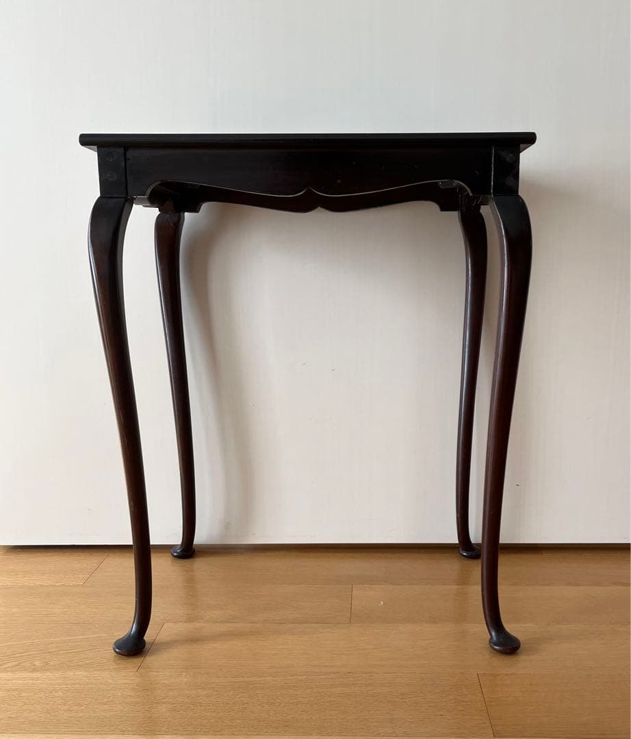 英国アンティーク　サイドテーブル　マホガニー　猫脚