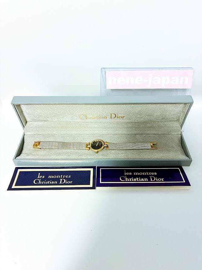 美品 Christian Dior 箱付き ブレスレットウォッチ 3025