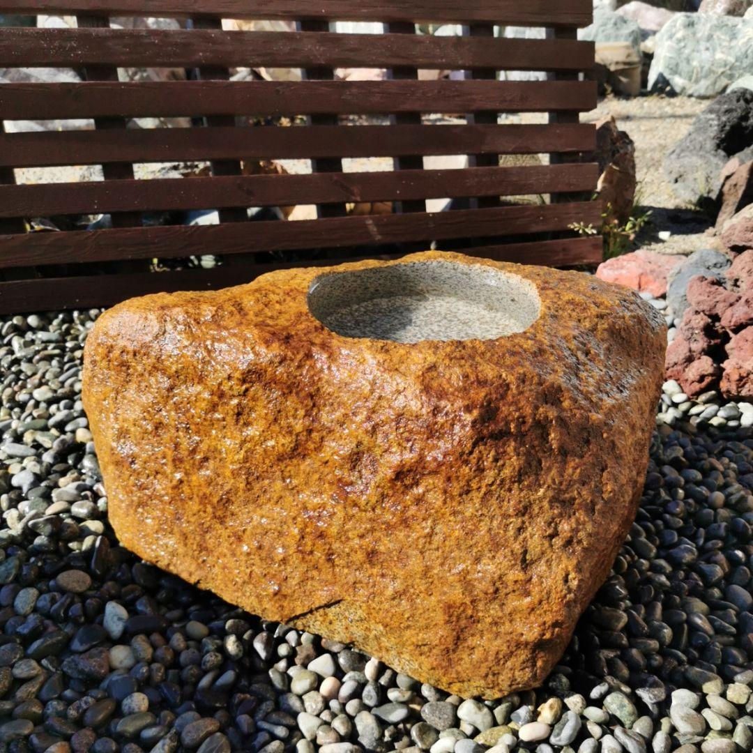 鞍馬石　蹲　48.6キロ　庭石　鑑賞石　石　庭　坪庭　砂利　和