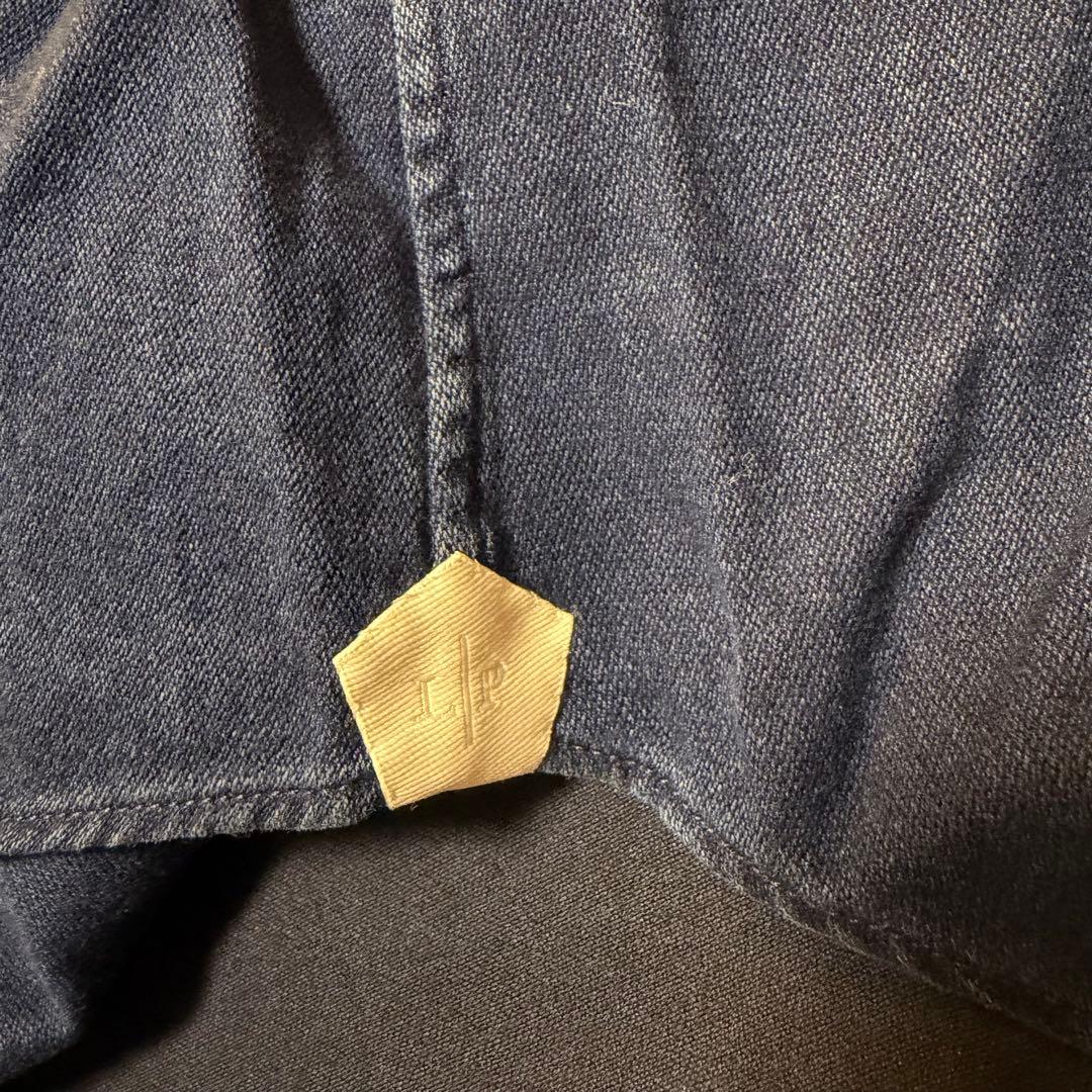 新品未使用ロロピアーナ アンドレシャツ コットン Mサイズ ネイビー 紺 デニム