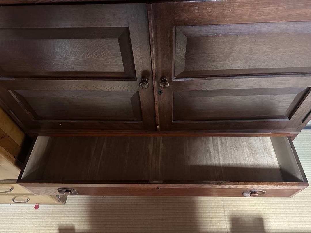 レトロな木製箪笥　家具　タンス　チェスト　小物入れ　洋服タンス　小引出　京町家