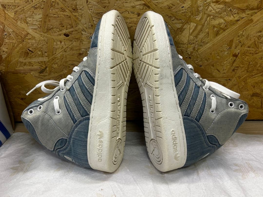 adidas デニム ハイカットスニーカー　ジェレミースコット　US7 1/2