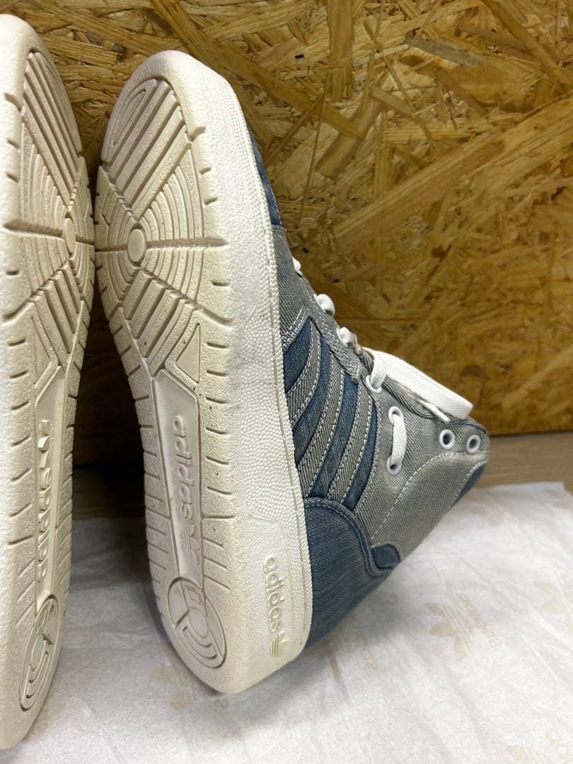 adidas デニム ハイカットスニーカー　ジェレミースコット　US7 1/2