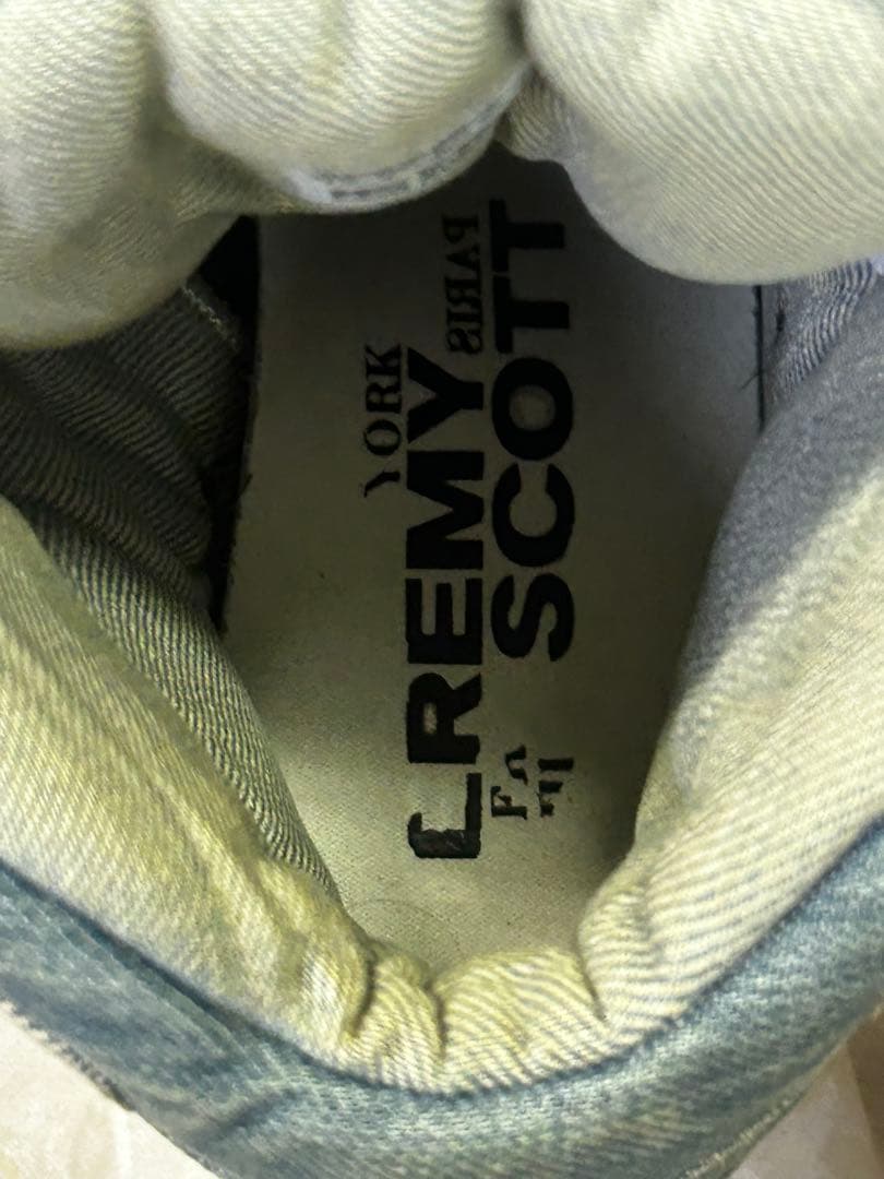 adidas デニム ハイカットスニーカー　ジェレミースコット　US7 1/2