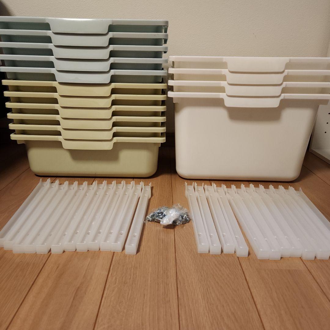 ニトリ カラーボックス用 引き出し 深型・浅型 まとめ売り レール・ネジ付