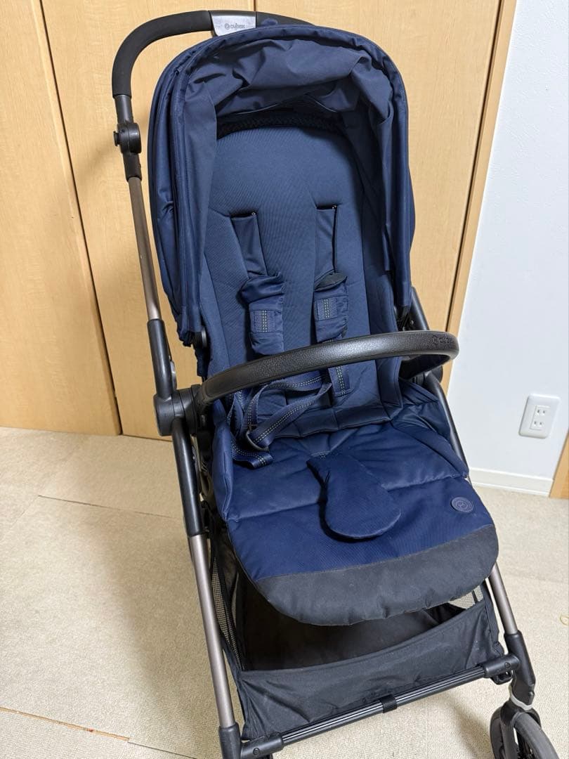 【美品】cybex カーボン ネイビー 【二人乗りおまけつき】