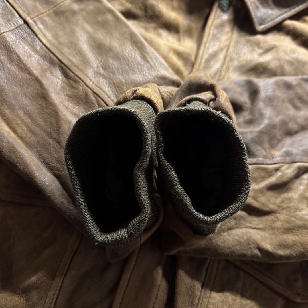 【90s vintage】フライトジャケット　L A2 シンサレート　本革　短丈