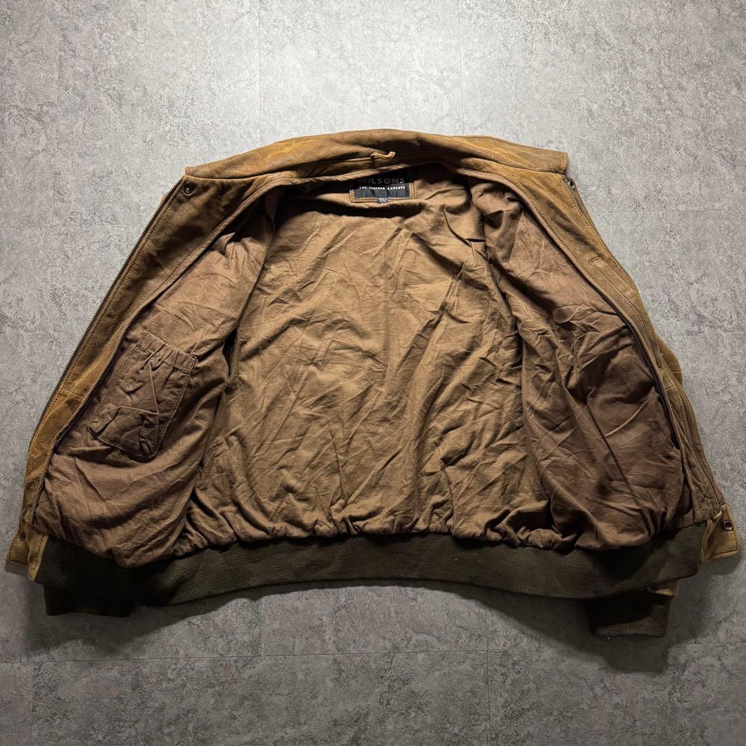 【90s vintage】フライトジャケット　L A2 シンサレート　本革　短丈