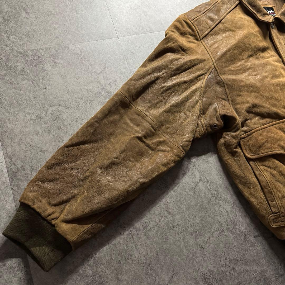 【90s vintage】フライトジャケット　L A2 シンサレート　本革　短丈