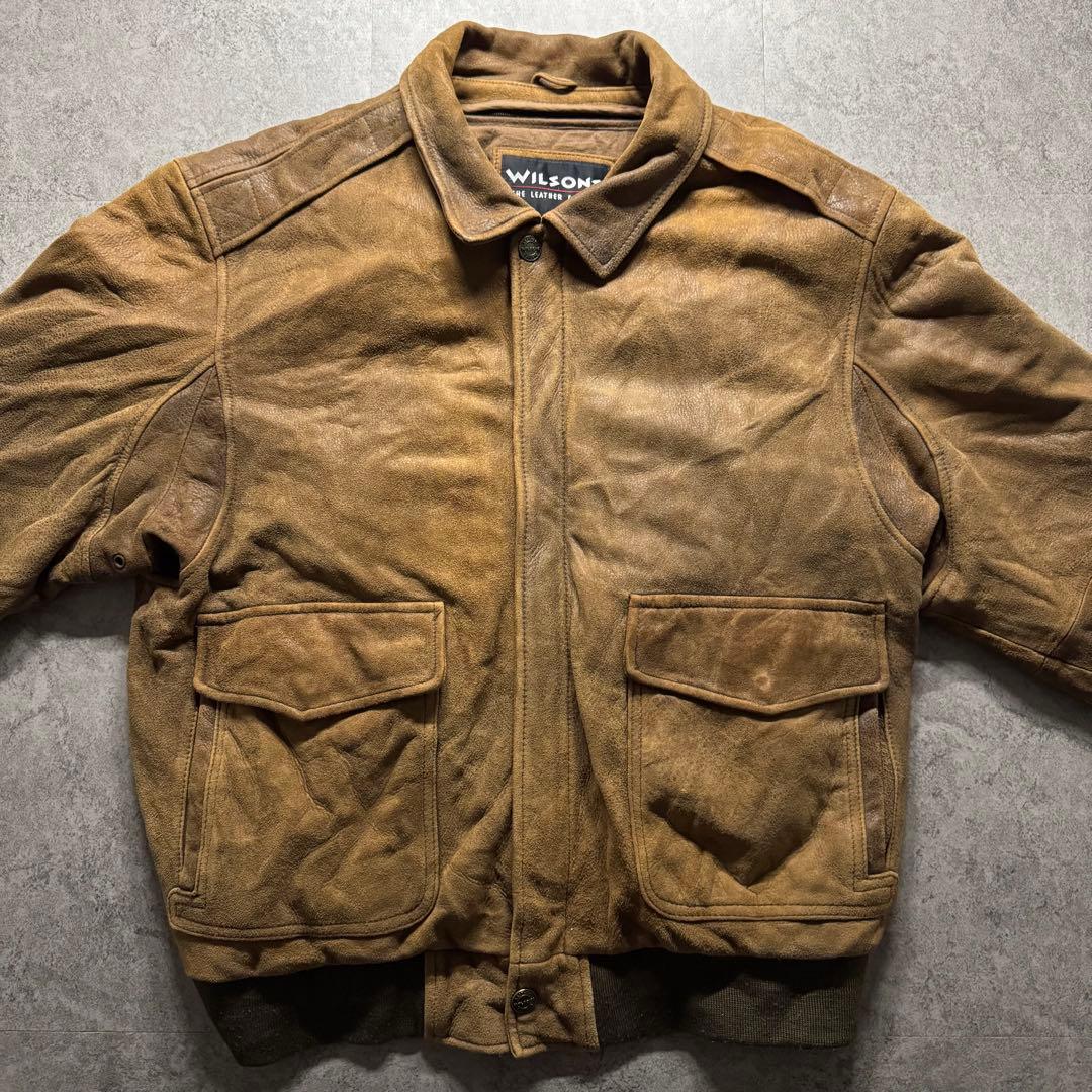 【90s vintage】フライトジャケット　L A2 シンサレート　本革　短丈