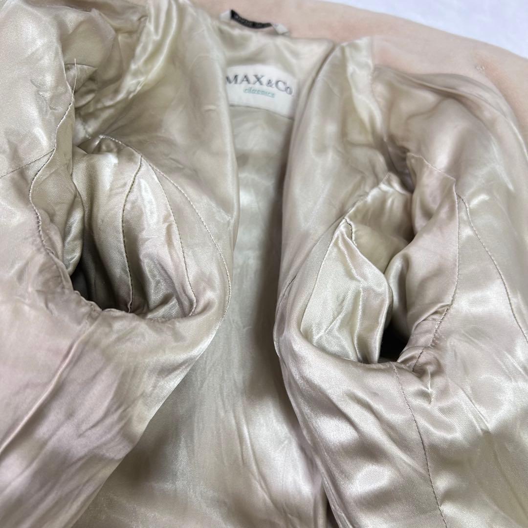 マックスマーラ　マックスアンドコー アンゴラ　ダブルコート　ベージュ　40