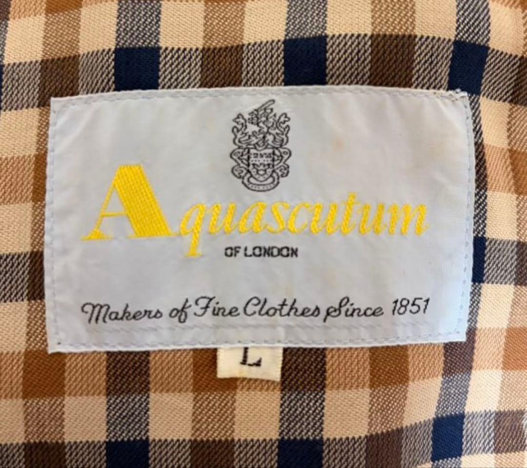 Aquascutumメルトンウール バルマカーンコート ステンカラーコート