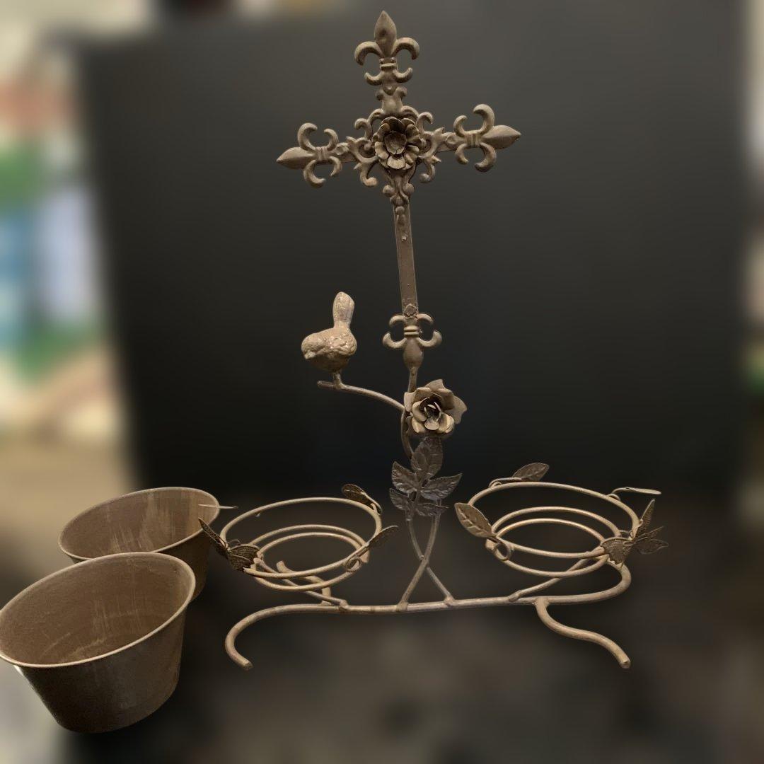 アイアン フラワーベースプランター KW-8