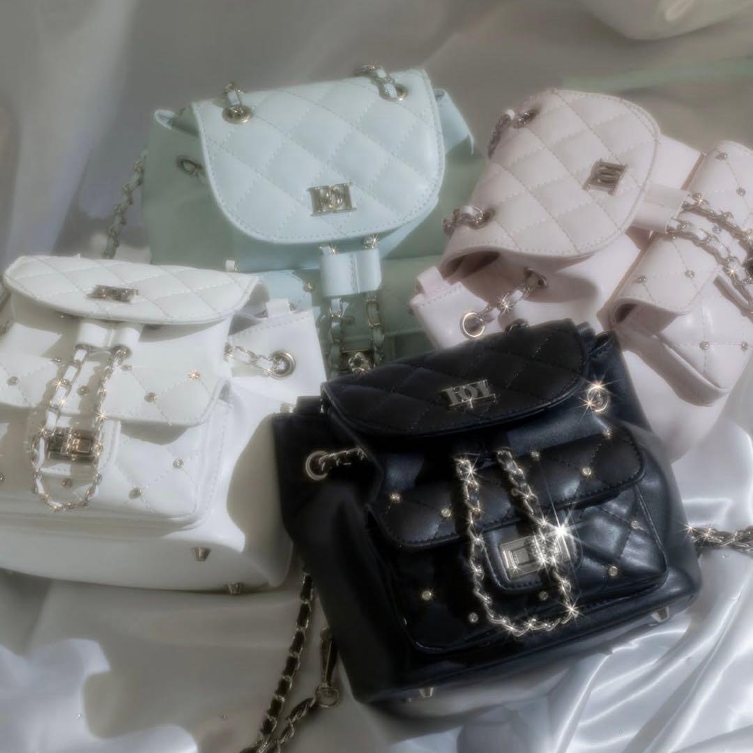 darich キルティングビジューミニリュック