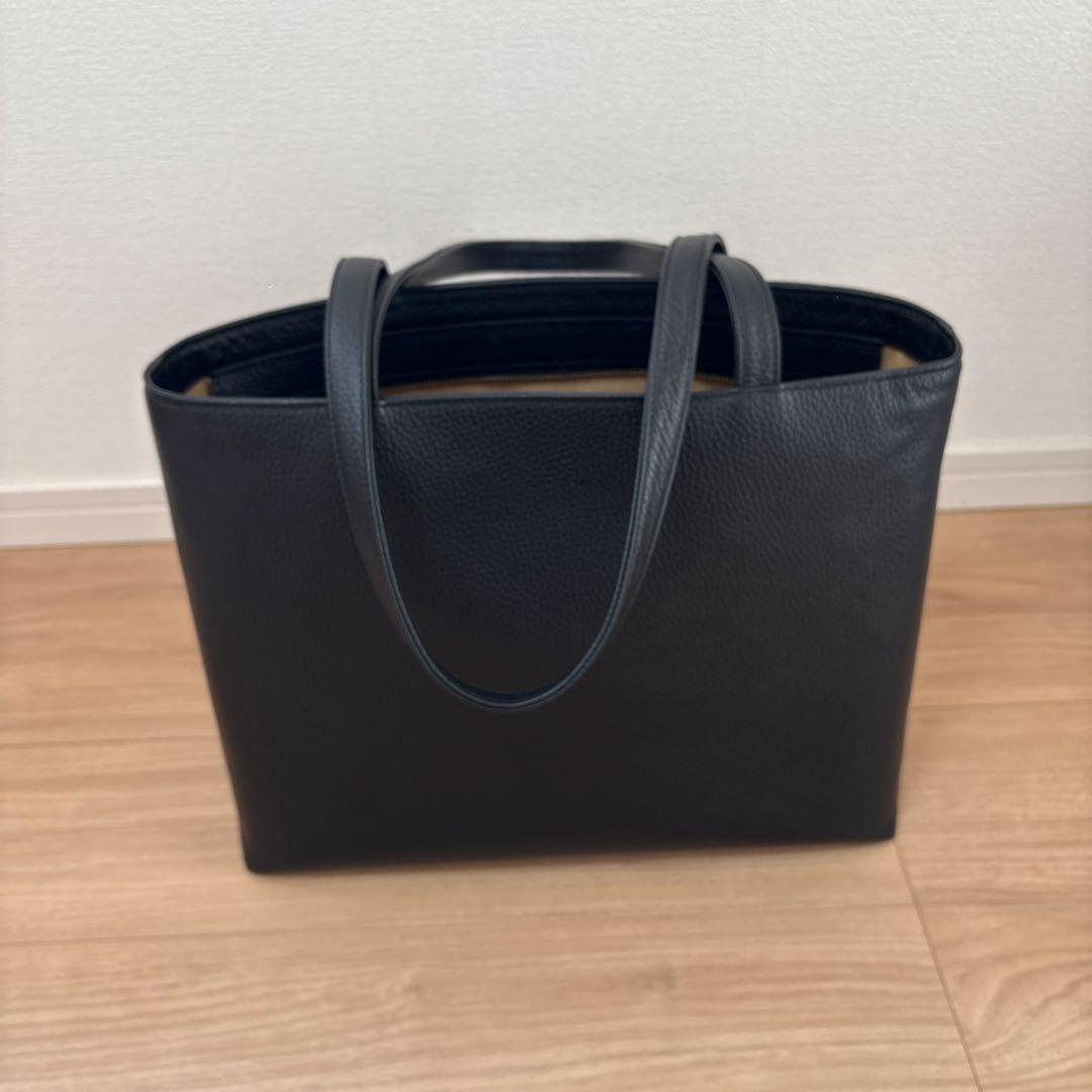 HUSH TAG 黒レザートートバッグ 姫路レザー