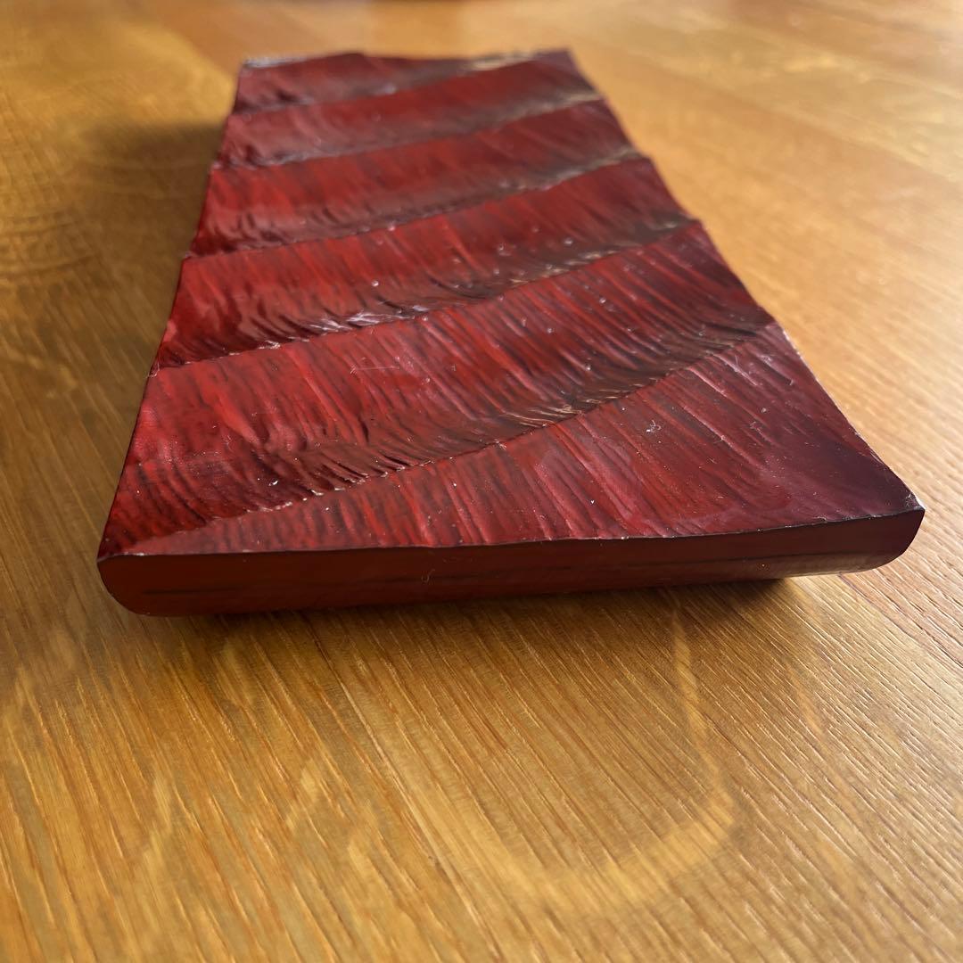 木工作家　山本美文　漆　器　波