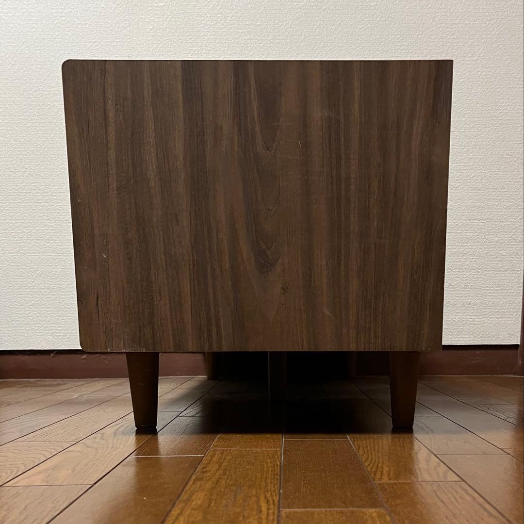 木製テレビ台 ガラス扉・収納付き 幅80 奥行き40 高さ40