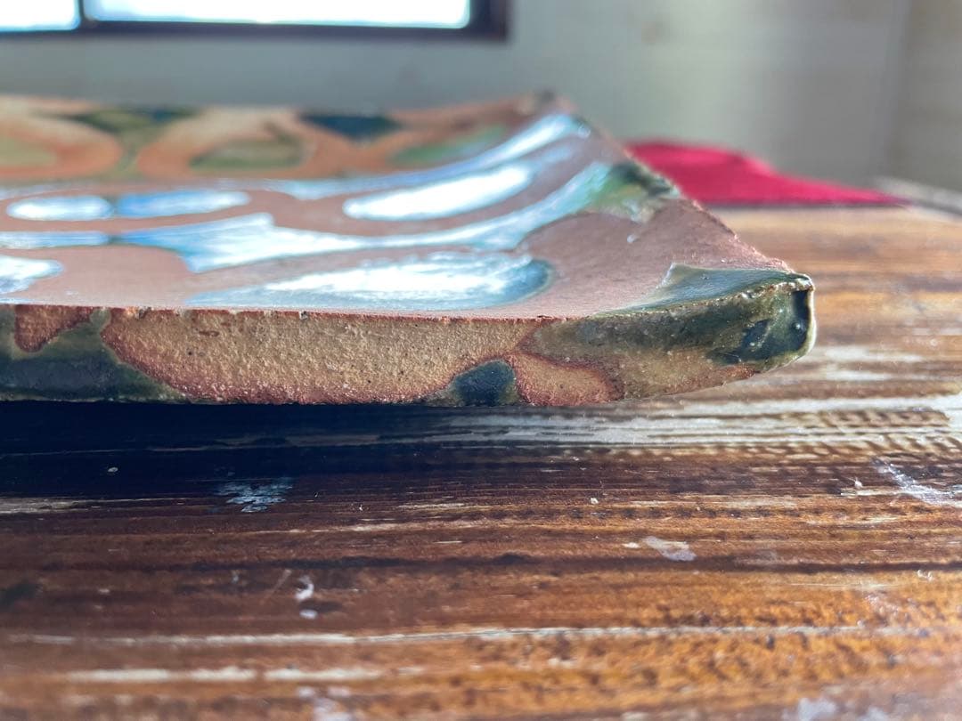 大嶺實清さんの角皿　登窯作品