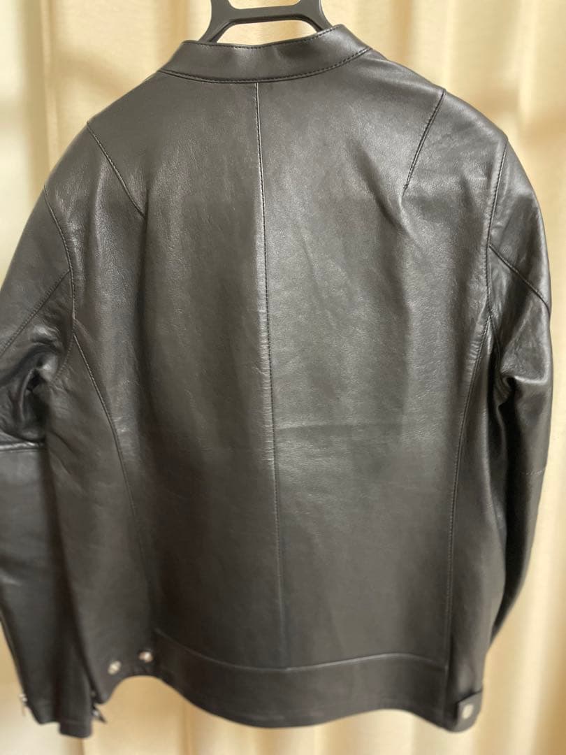 JOURNAL STANDARD ブラックレザーシングルライダースジャケット