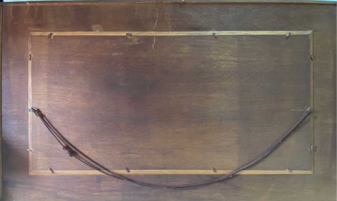 屋久島の杉、一刀彫り、龍の額縁