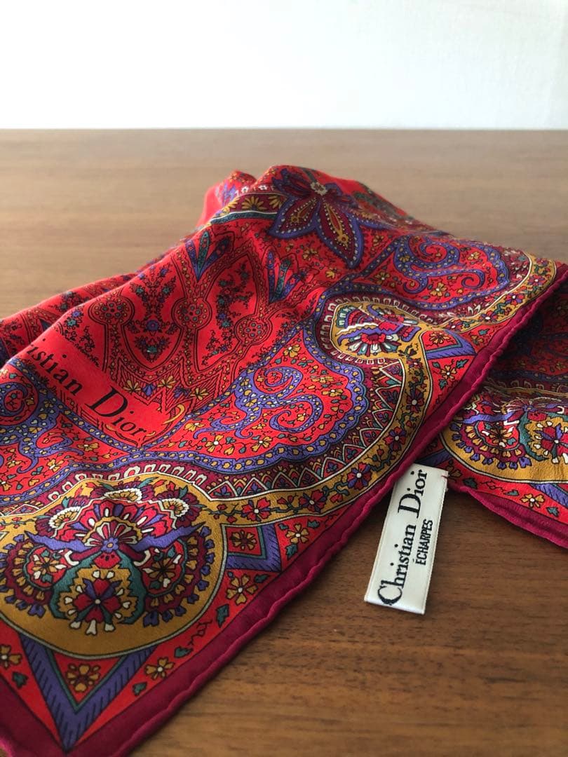 Christian Dior ディオール スカーフ ショール　シルク
