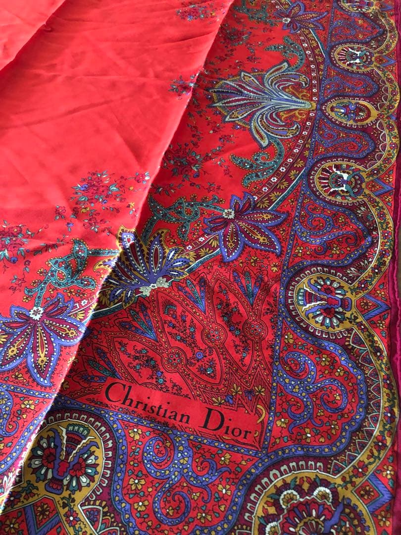 Christian Dior ディオール スカーフ ショール　シルク