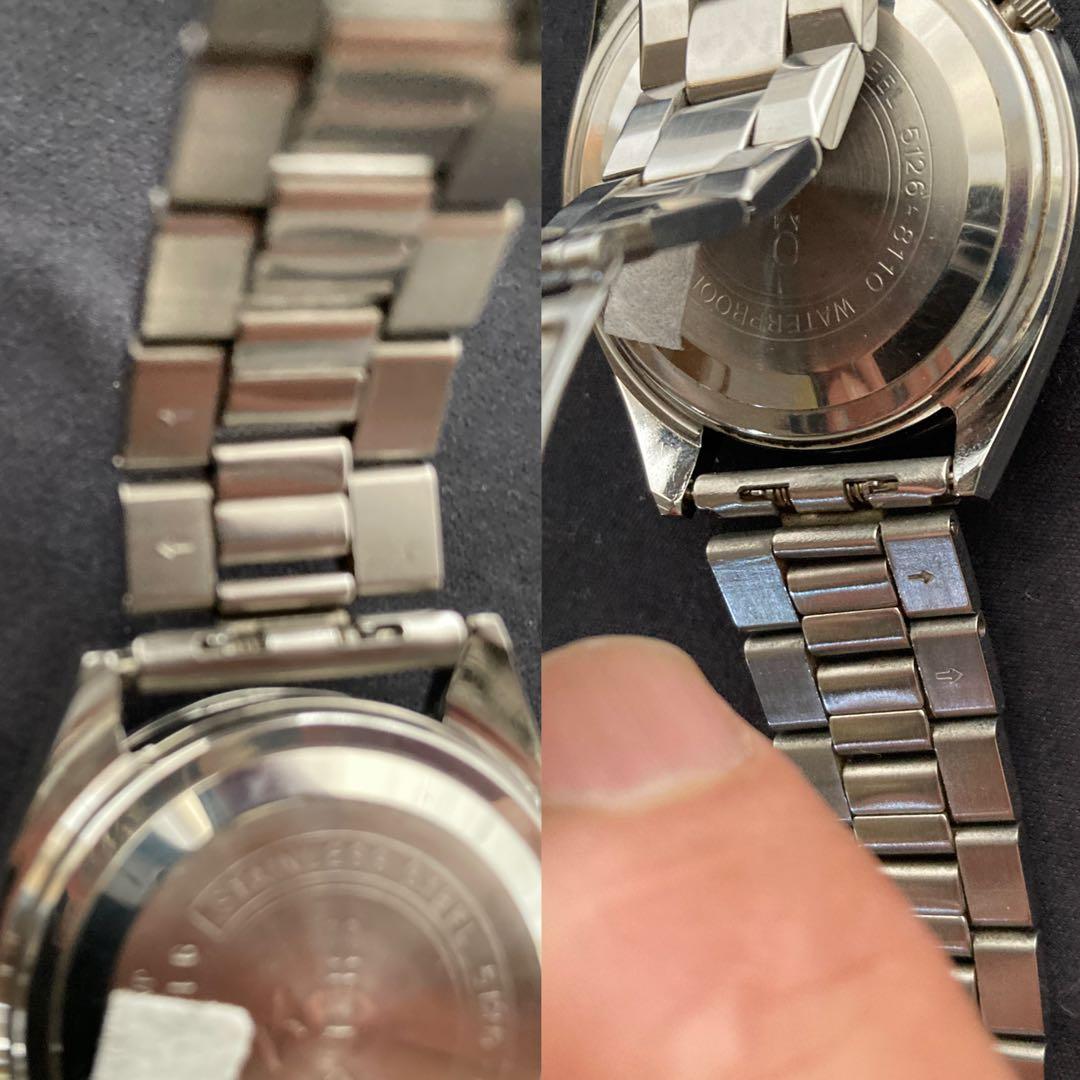 セイコー5 23石変わり文字盤　特徴的なラグ形状