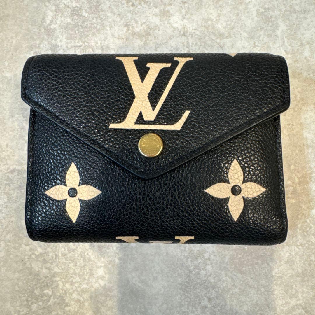 ルイ　ヴィトンポルトフォイユ ヴィクトリーヌ バイカラー アンプラント