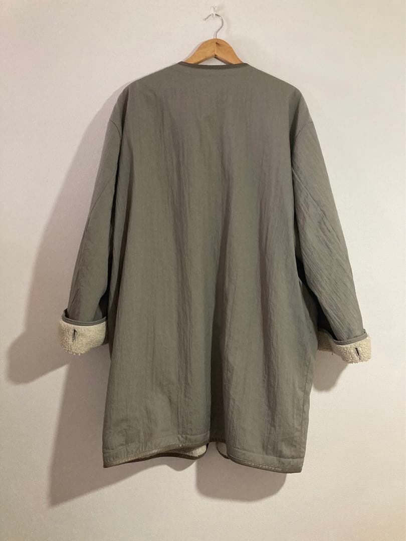 ATELIER BETON アトリエ　ベトン　ノーカラー　コート　グレー