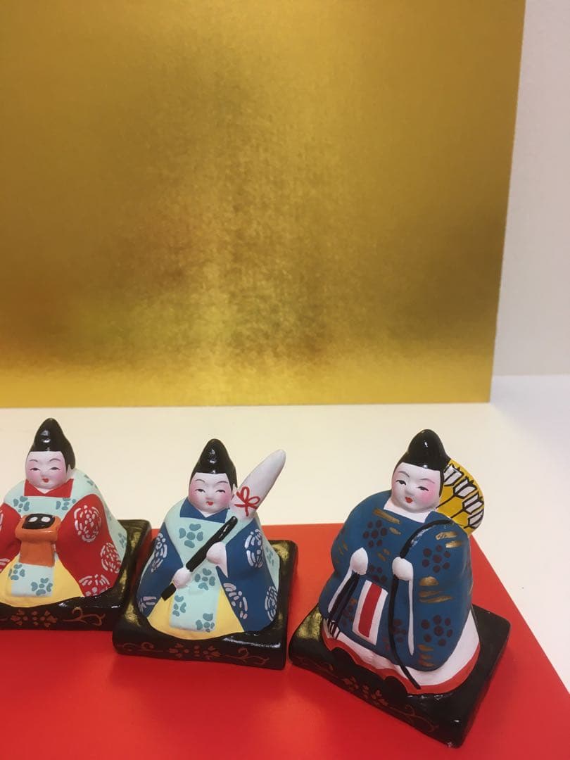 土人形　雛15人揃い　入手困難