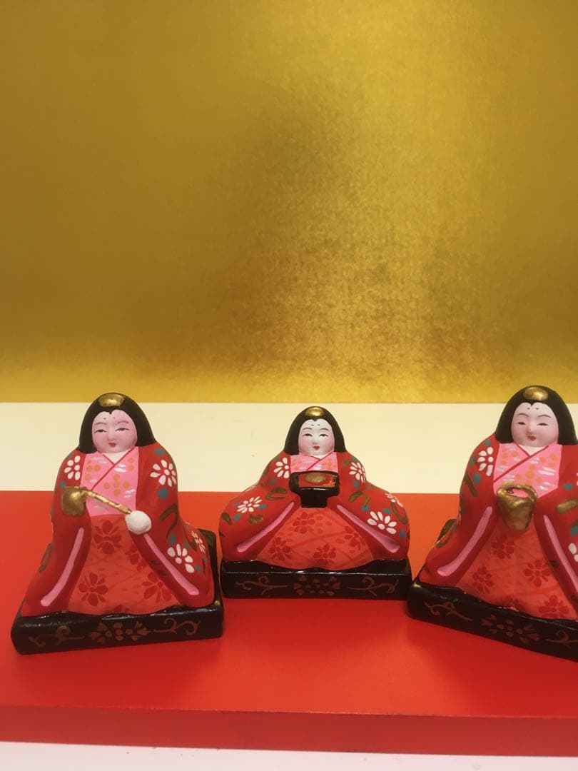 土人形　雛15人揃い　入手困難