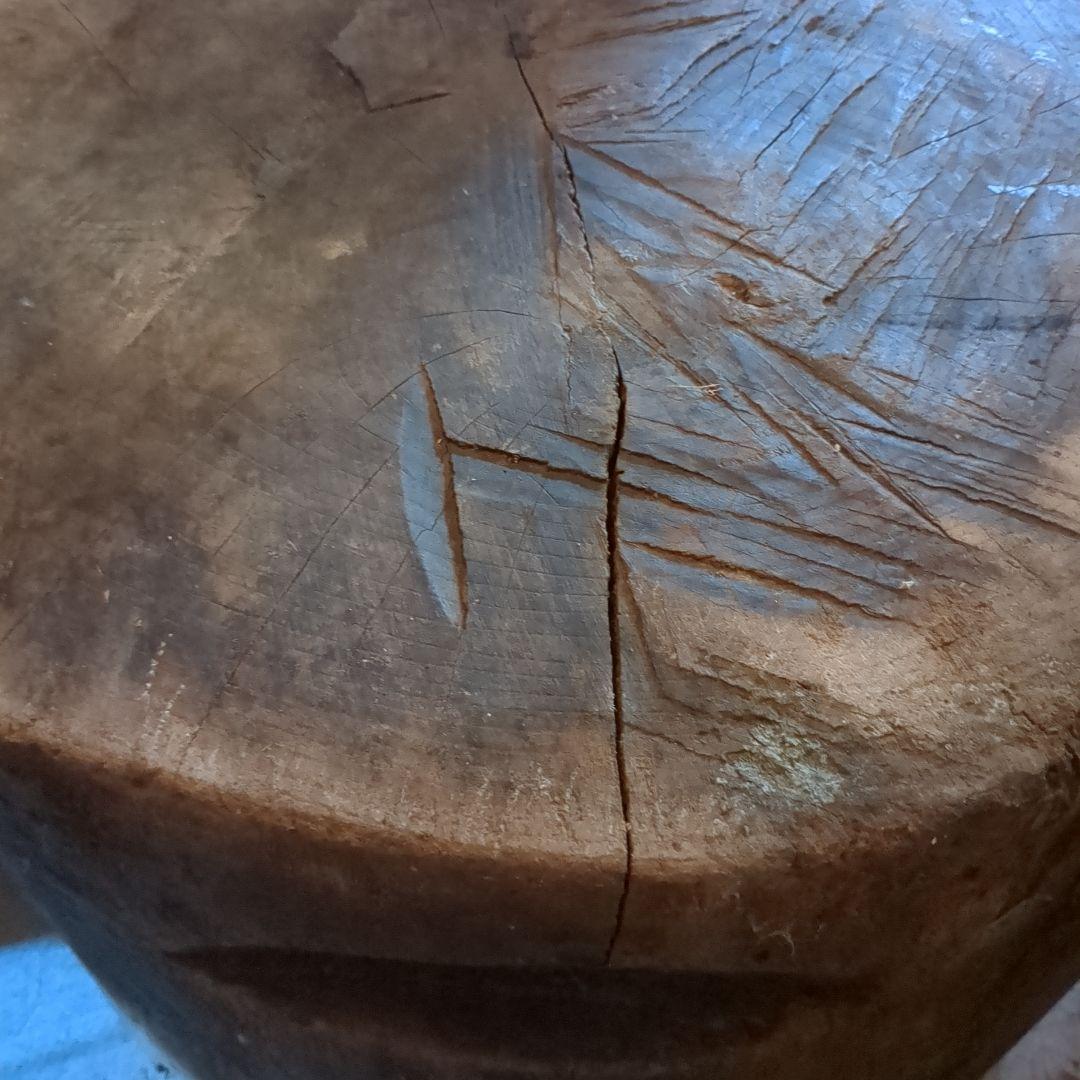 アンティーク　臼　木製　ガーデニング　インテリア　レトロ　工芸　民芸