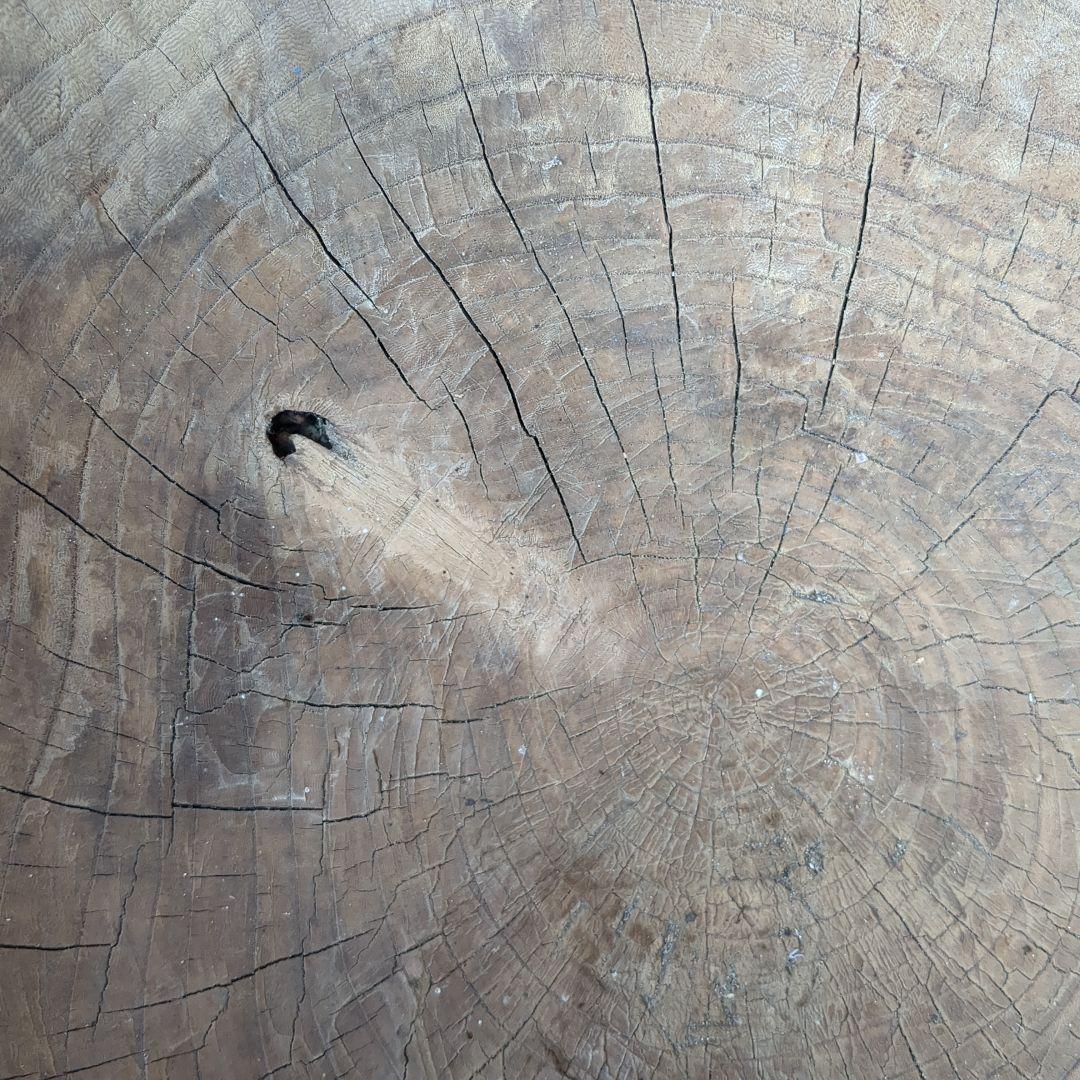 アンティーク　臼　木製　ガーデニング　インテリア　レトロ　工芸　民芸