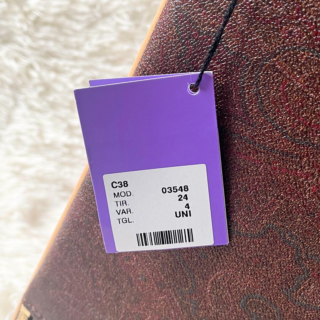 未使用級✨ETRO エトロ　キャリーケース　ペイズリー　ブラウン　レザー