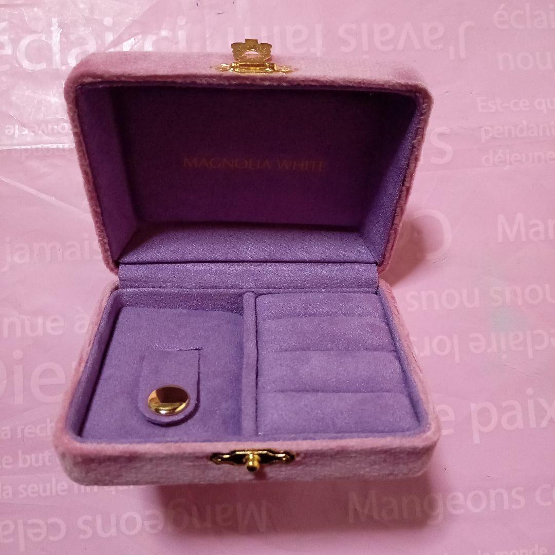 新品未使用箱付き★マグノリアホワイト石井美保　ジュエリーケース　ピンク　小サイズ