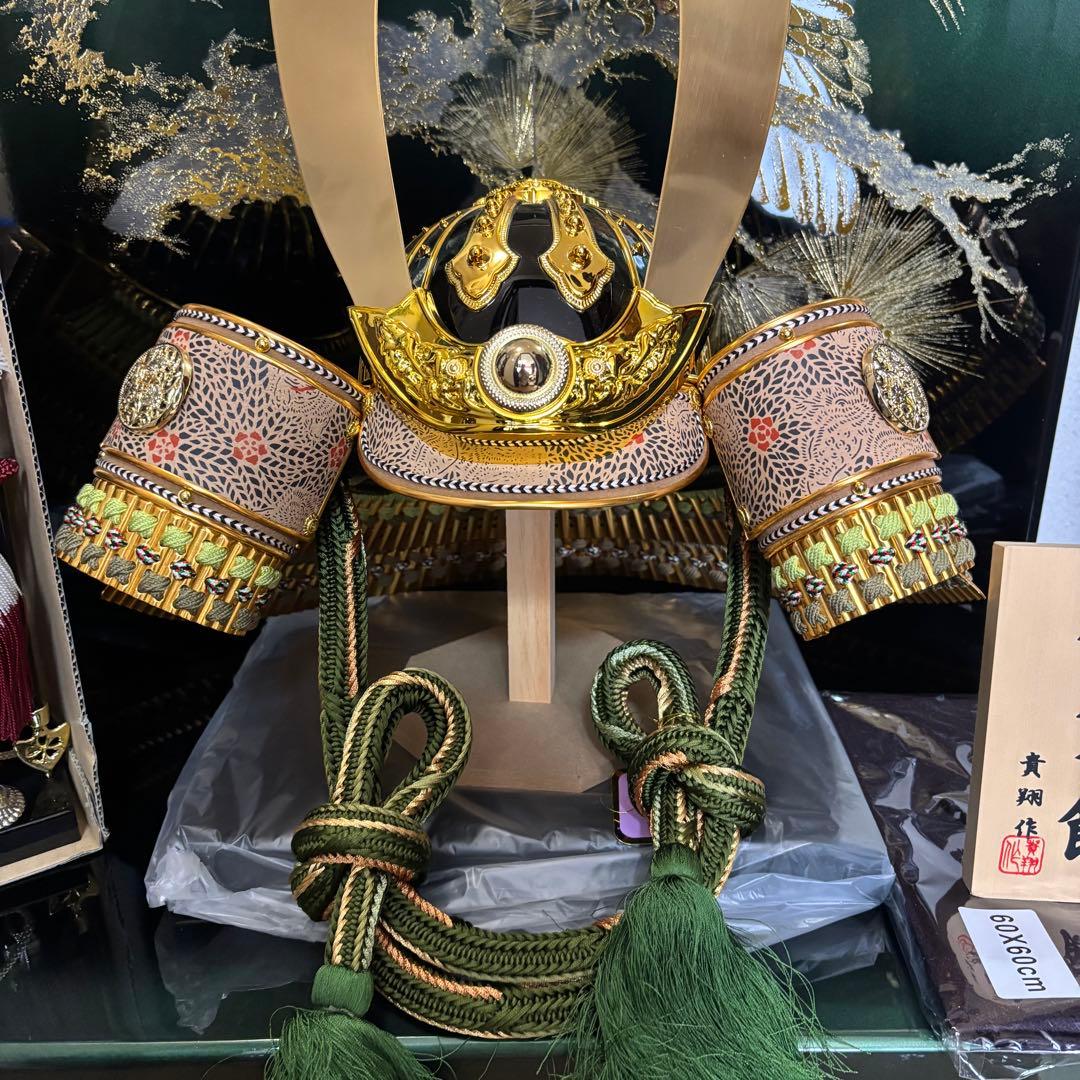 11⭐︎豪華な五月人形 武士の兜セット 豊臣秀吉 会津塗 兜飾り 貴翔作