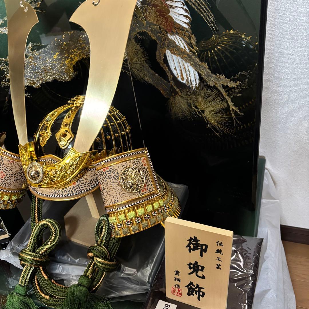 11⭐︎豪華な五月人形 武士の兜セット 豊臣秀吉 会津塗 兜飾り 貴翔作