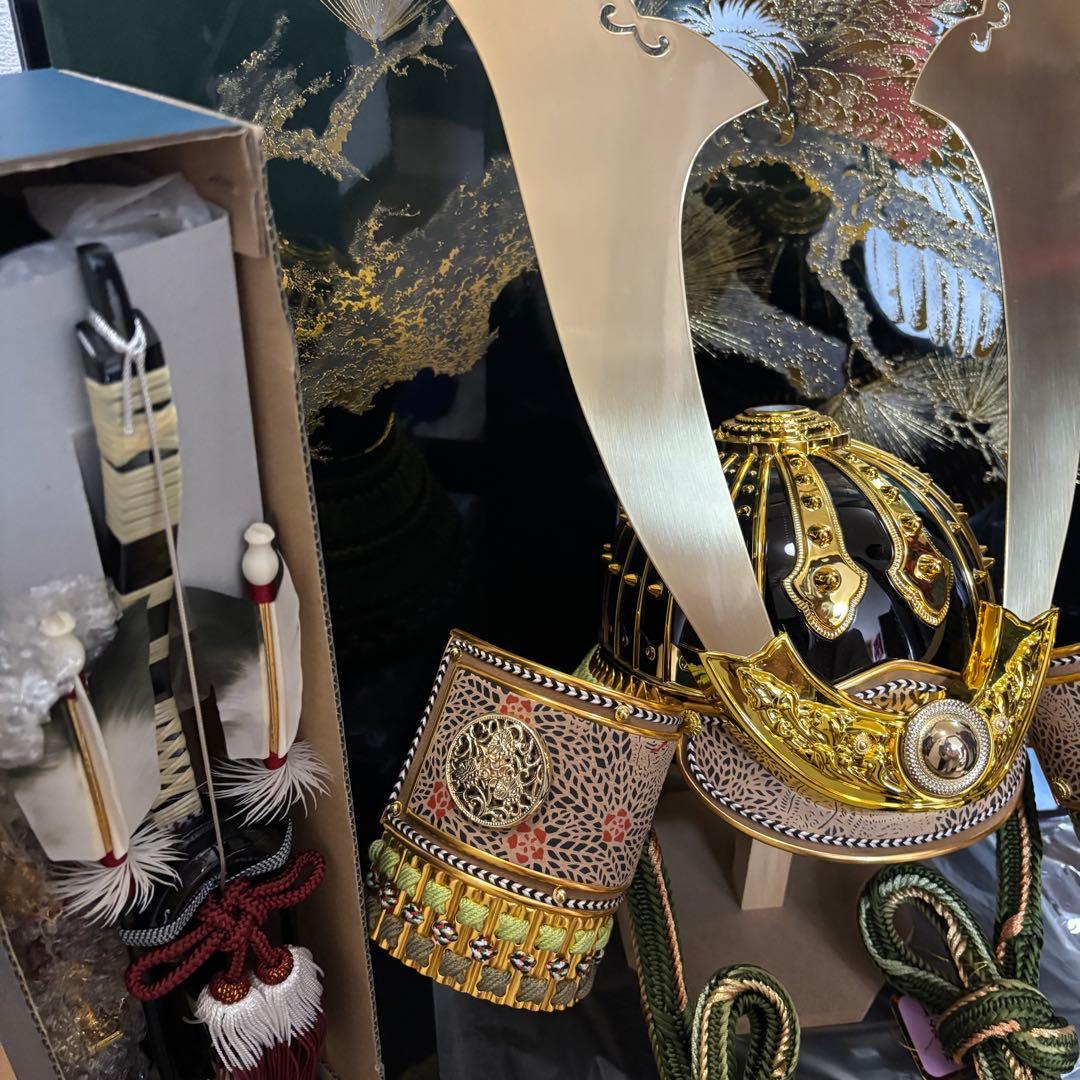 11⭐︎豪華な五月人形 武士の兜セット 豊臣秀吉 会津塗 兜飾り 貴翔作