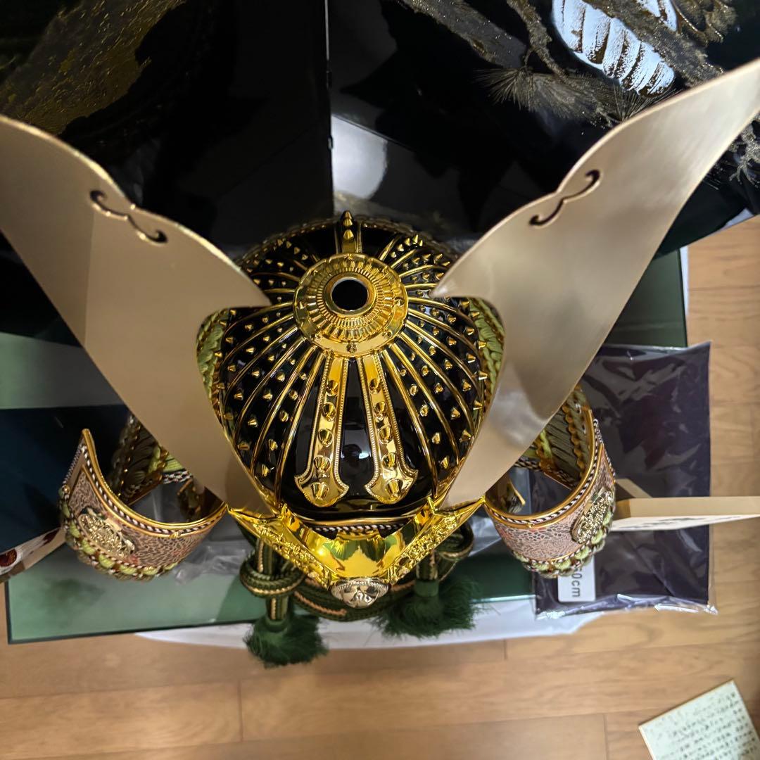 11⭐︎豪華な五月人形 武士の兜セット 豊臣秀吉 会津塗 兜飾り 貴翔作