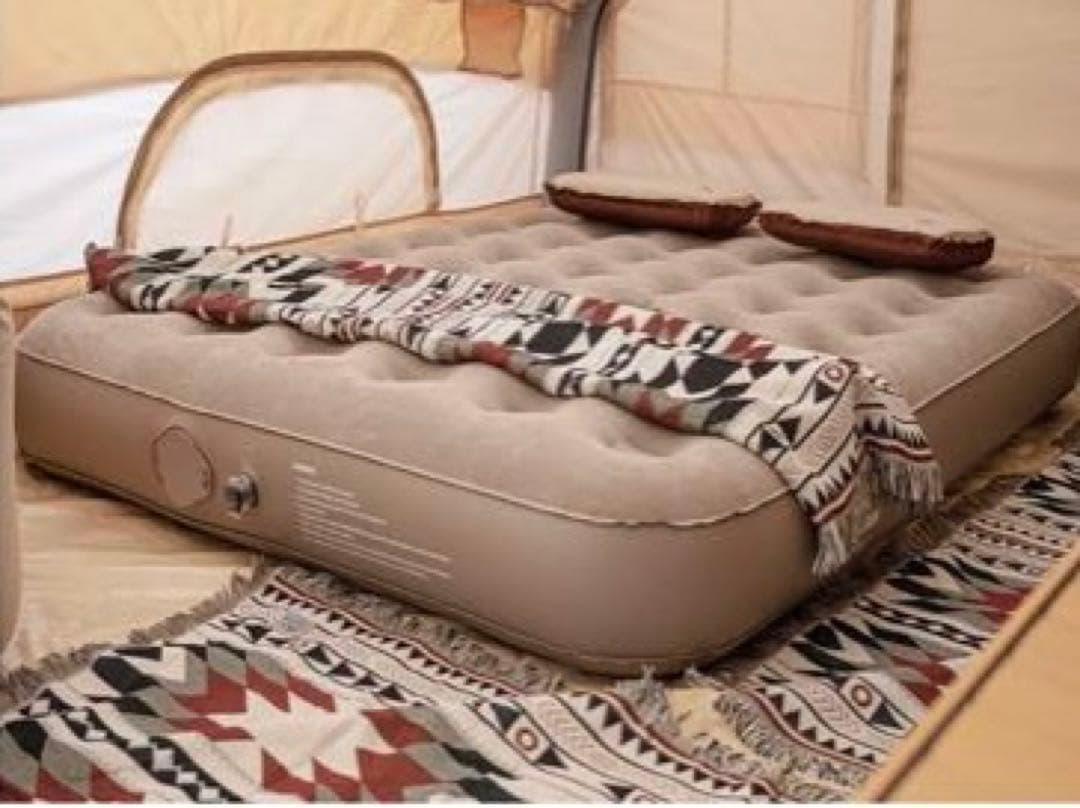 (新品未使用)内蔵エアポンプ！(拡張空気抜きもラクラク)全自動ダブルエアーベッド