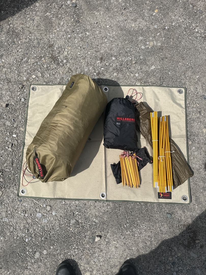 ヒルバーグHILLEBERG ナロ4GT フットプリント　セット