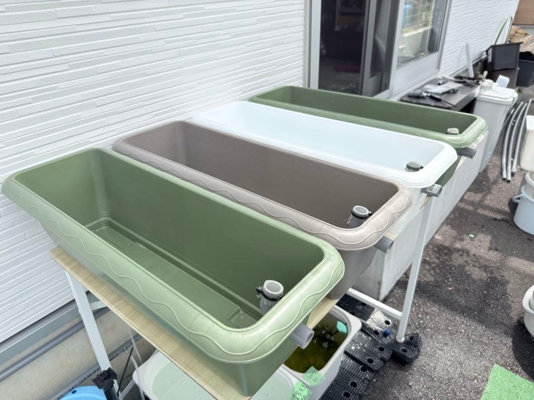 ★お得プランター5個セット★オーバーフローメダカ飼育容器 NVボックス プラ舟