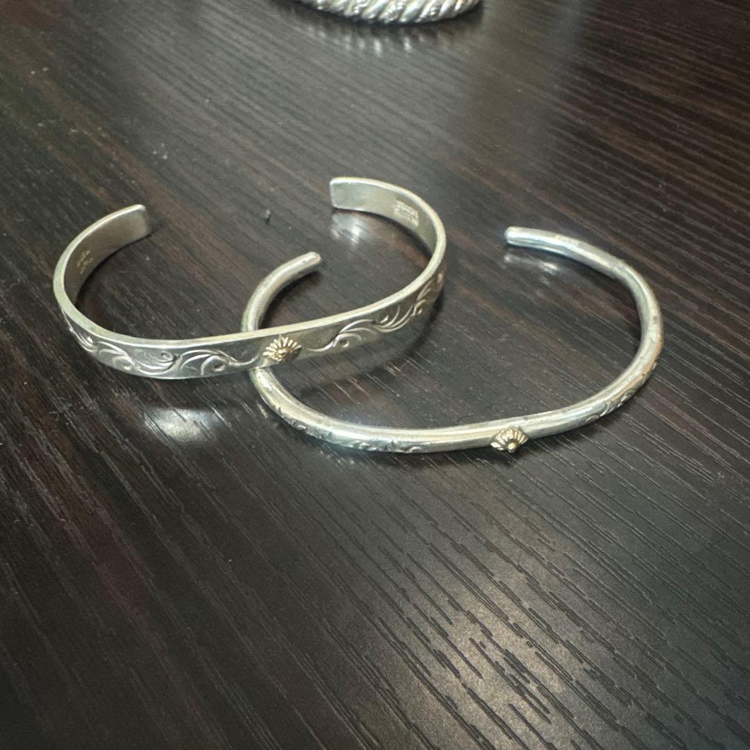 ARIZONA SILVER KTS シルバーバングル　k18セット