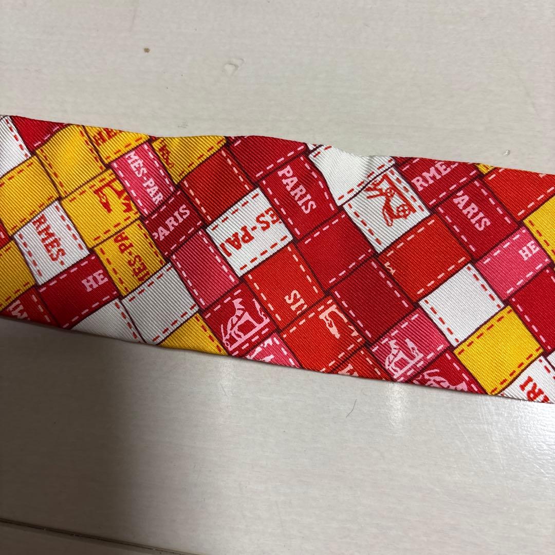 HERMES エルメス ツイリー ボルデュック リボン柄 確実正規品 スカーフ