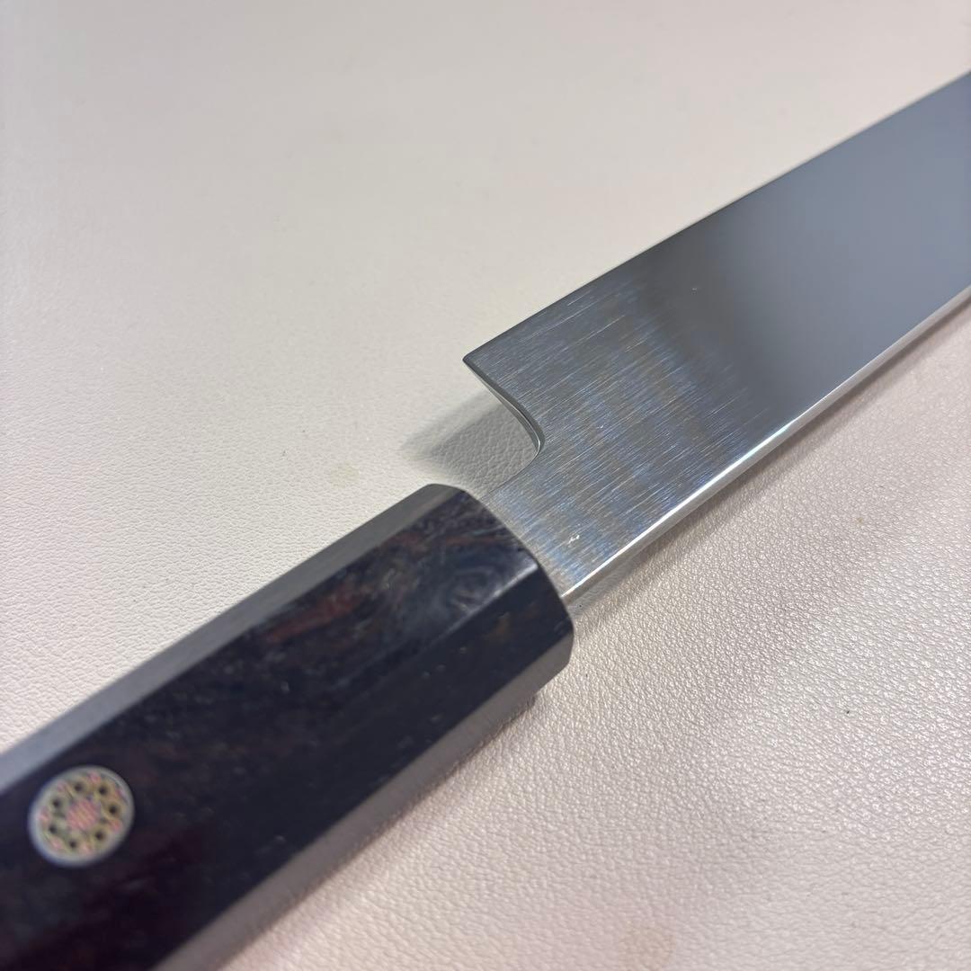 240mm柳刃包丁 鏡面 黒檀八角柄八角柄 刺身包丁 全鋼︑ⁿ