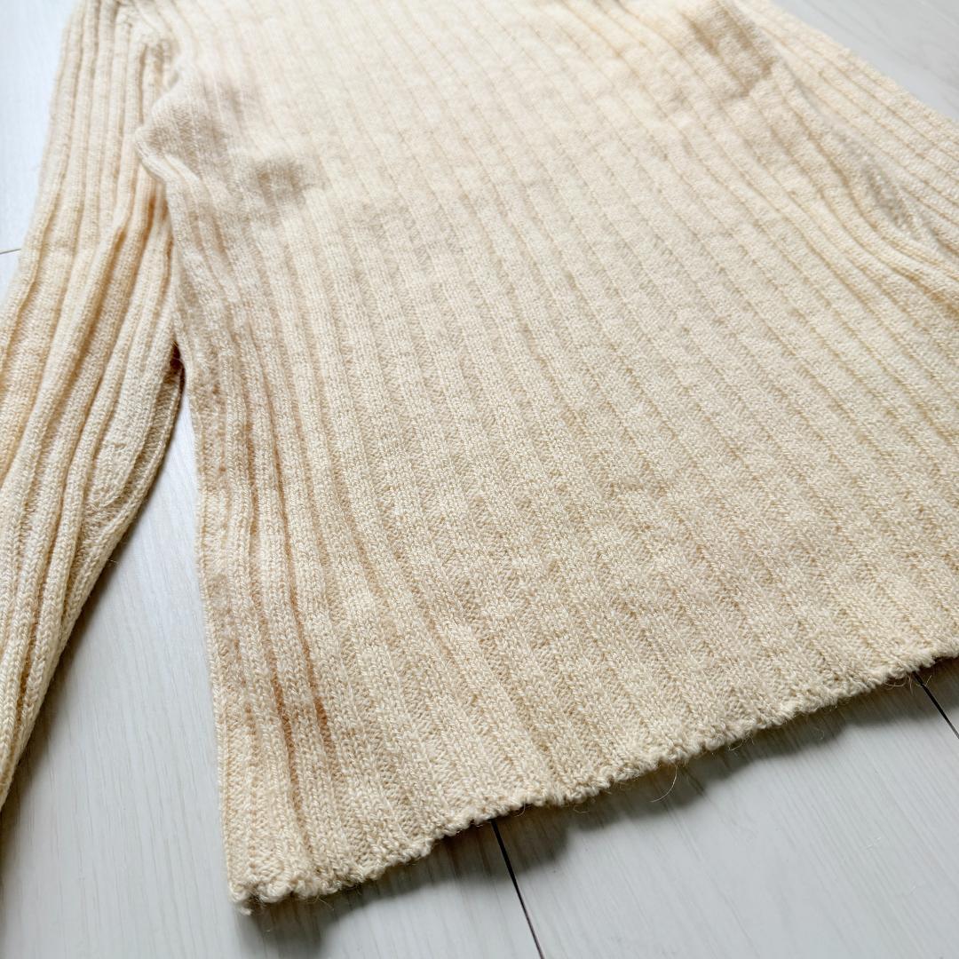 美品・希少✨グッチ　GGロゴ　アルパカニット　タートルネック　リブニット　M