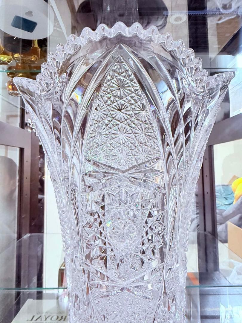 KAMEI クリスタル 24%花瓶 Japan.