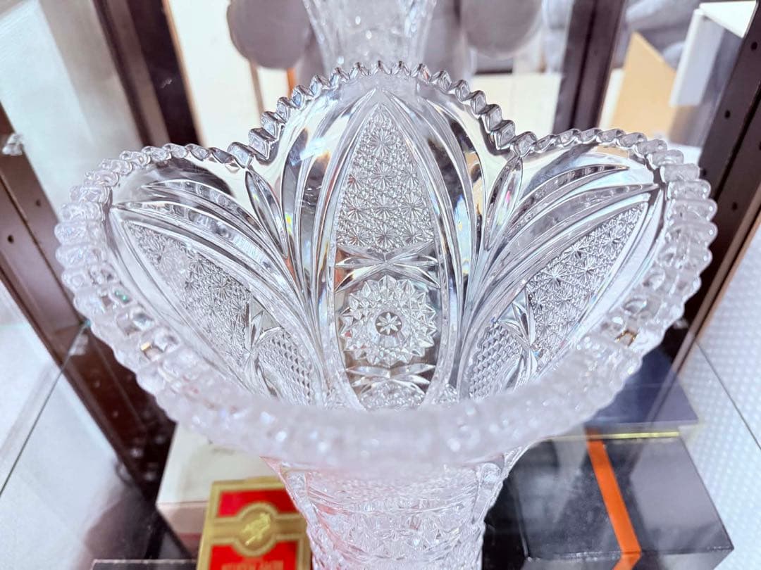 KAMEI クリスタル 24%花瓶 Japan.